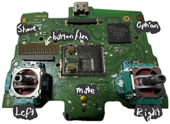 DualSense MLB before rework, front